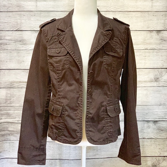 LOFT Jackets & Blazers - Loft Brown Military inspired Jacket